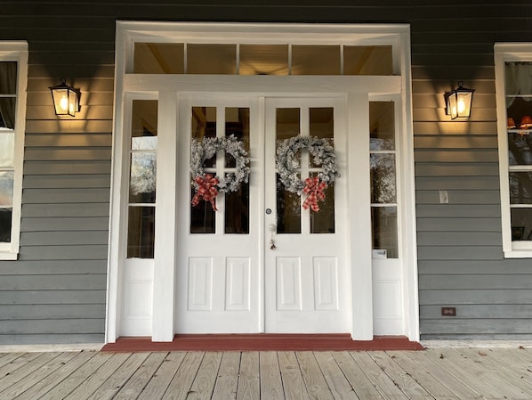 Exterior detail - Restored farmhouse on National Historic Register property - The BEST of Texas! (Chappell Hill)
