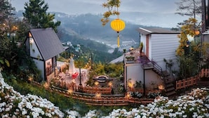 디럭스 더블룸, 금연, 산 전망 | 테라스/파티오