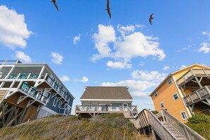 Exterior - Oceanfront Cottage w/ 3 Floors & Renovated Kitchen: Escape to Narnia (Oak Island)