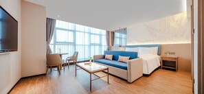 Superior Double Room | Laptop workspace, free WiFi, bed sheets - Shanxi Xiaohe Xincheng Talent Apartment (Taiyuan)