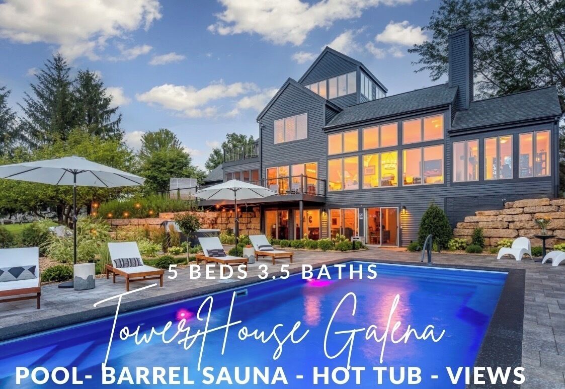 Luxury Pool & Sauna | 360° Views Near Historic Galena