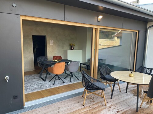 Ferienwohnung "Gasthof Alte Post - Top 8 Kapitän" mit Bergblick & WLAN