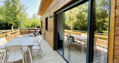 Chalet 1 · Maison avec étang privatif en Baie De Somme