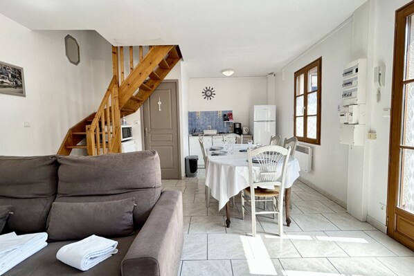 Living area - Gîte in the center of Le Crotoy, near the sea (Le Crotoy)