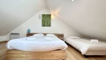 1 chambre, lit parapluie, Wi-Fi, draps fournis