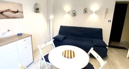 La parenthĂšse, studio pour 2 personnes en bord de plage