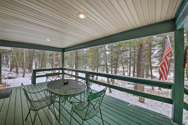 Deck | Mountain Views | 5-Acre Property