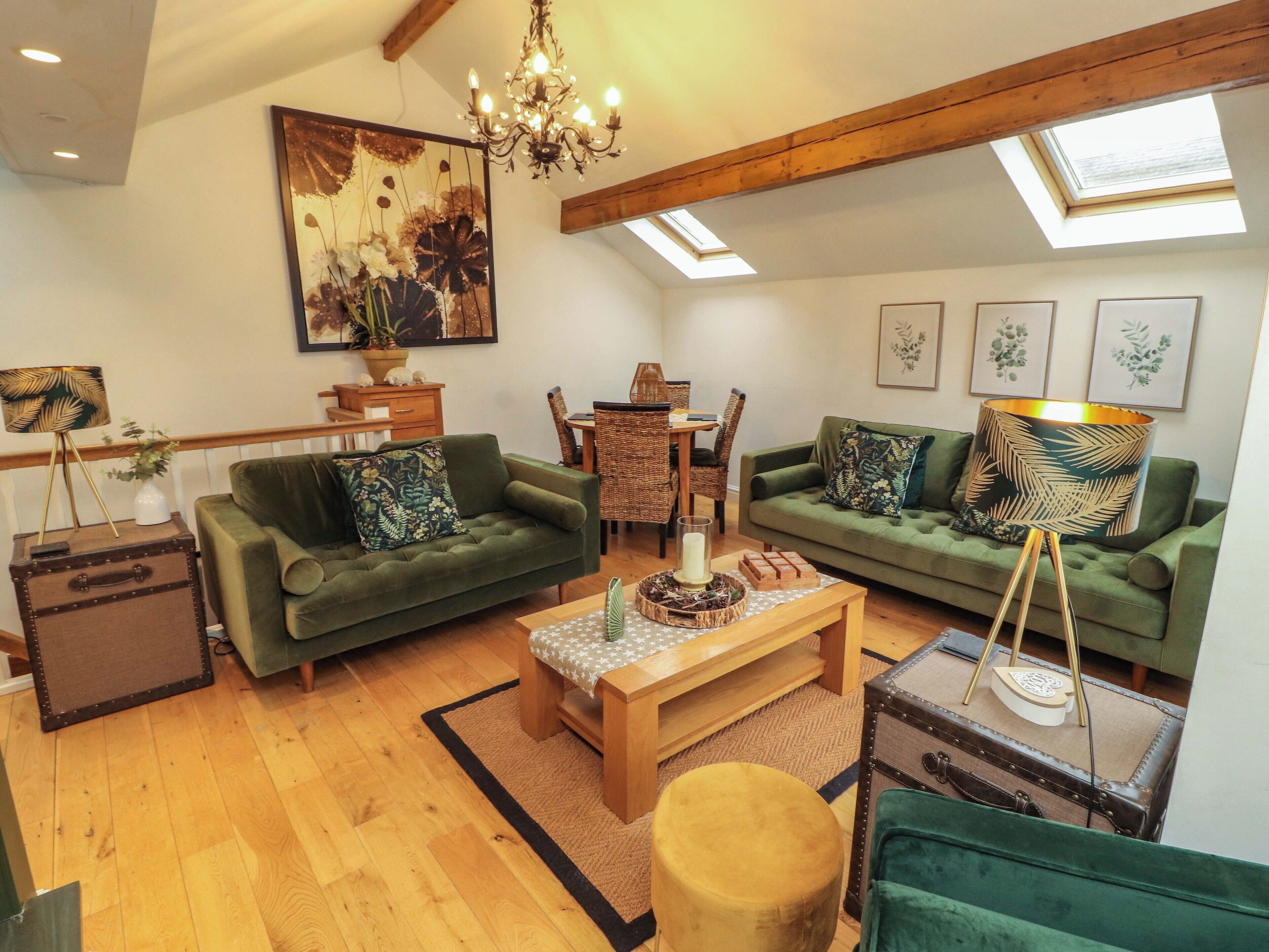 Cottage | Living area | Fireplace, video game console, DVD player