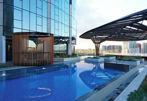 Indoor pool, outdoor pool