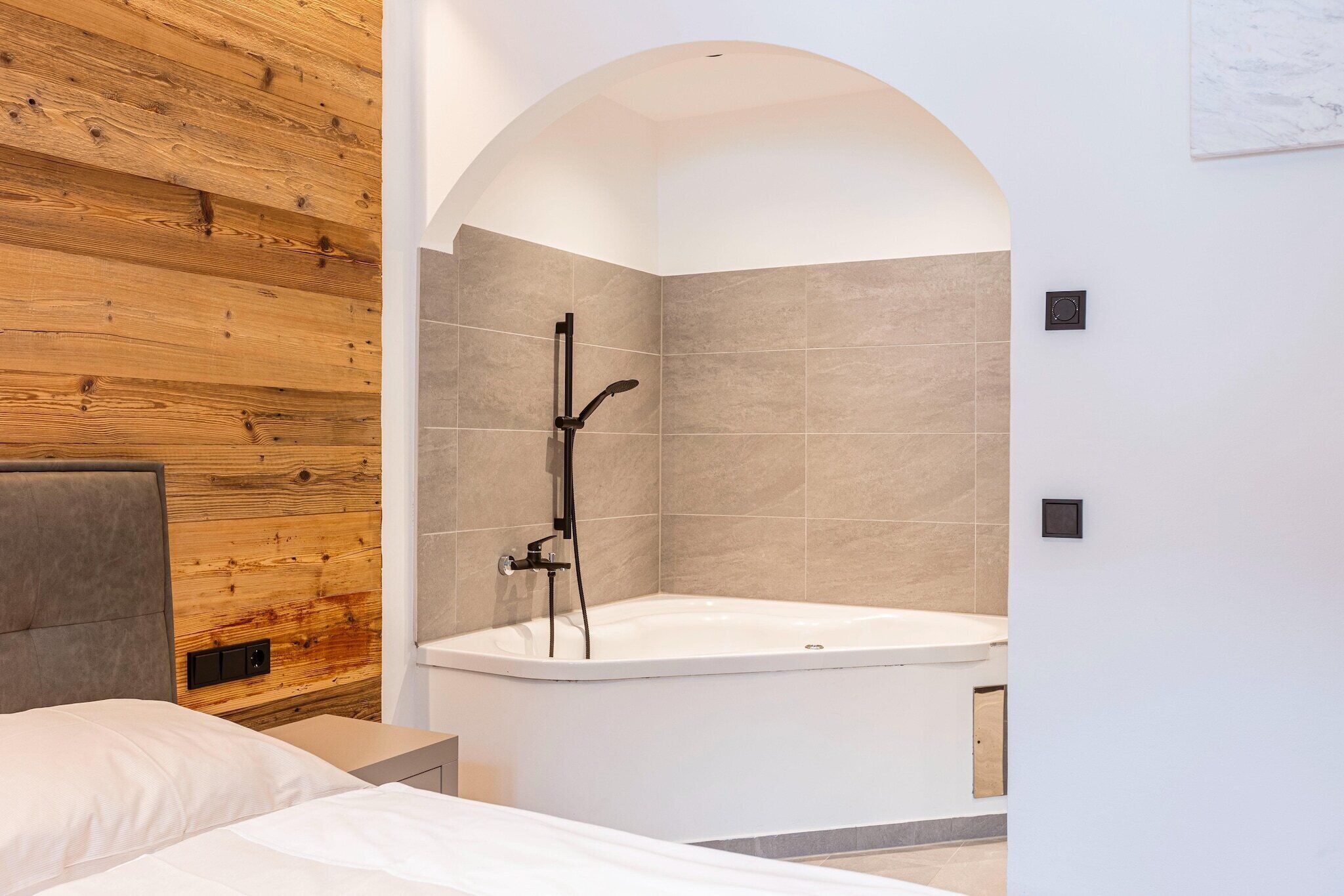 Douche, séchoir à cheveux