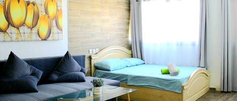 Studio Desain | Didekorasi berbeda-beda, Wi-Fi gratis, dan seprai linen