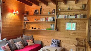 TV, fireplace, DVD player, foosball