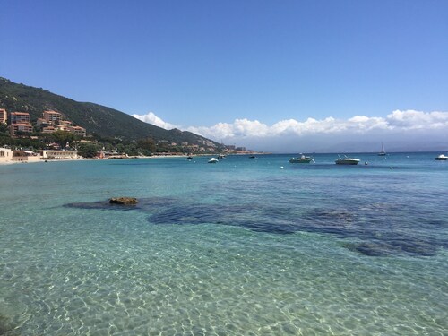 Villa with swimming pool and directly by the sea on the Rte des Sanguinaires