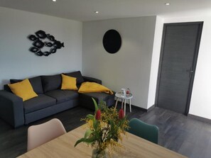 TV connectée, lecteur de DVD, livres, vidéothèque