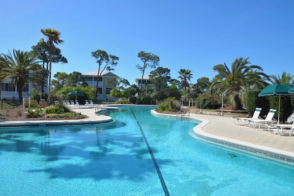 A heated pool