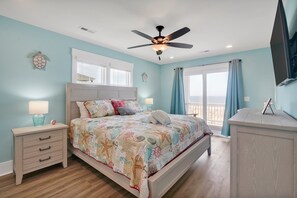 7 habitaciones, tabla de planchar con plancha y ropa de cama 