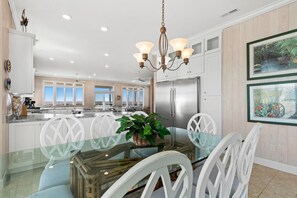 Dining - Discover Peace on the Beach, a stunning 6BR, 5BA oceanfront retreat in Oak Island. (Oak Island)