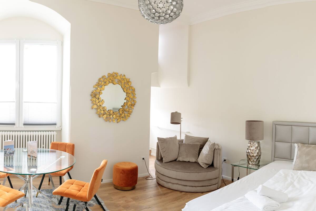 Laptop workspace, free WiFi, bed sheets, wheelchair access