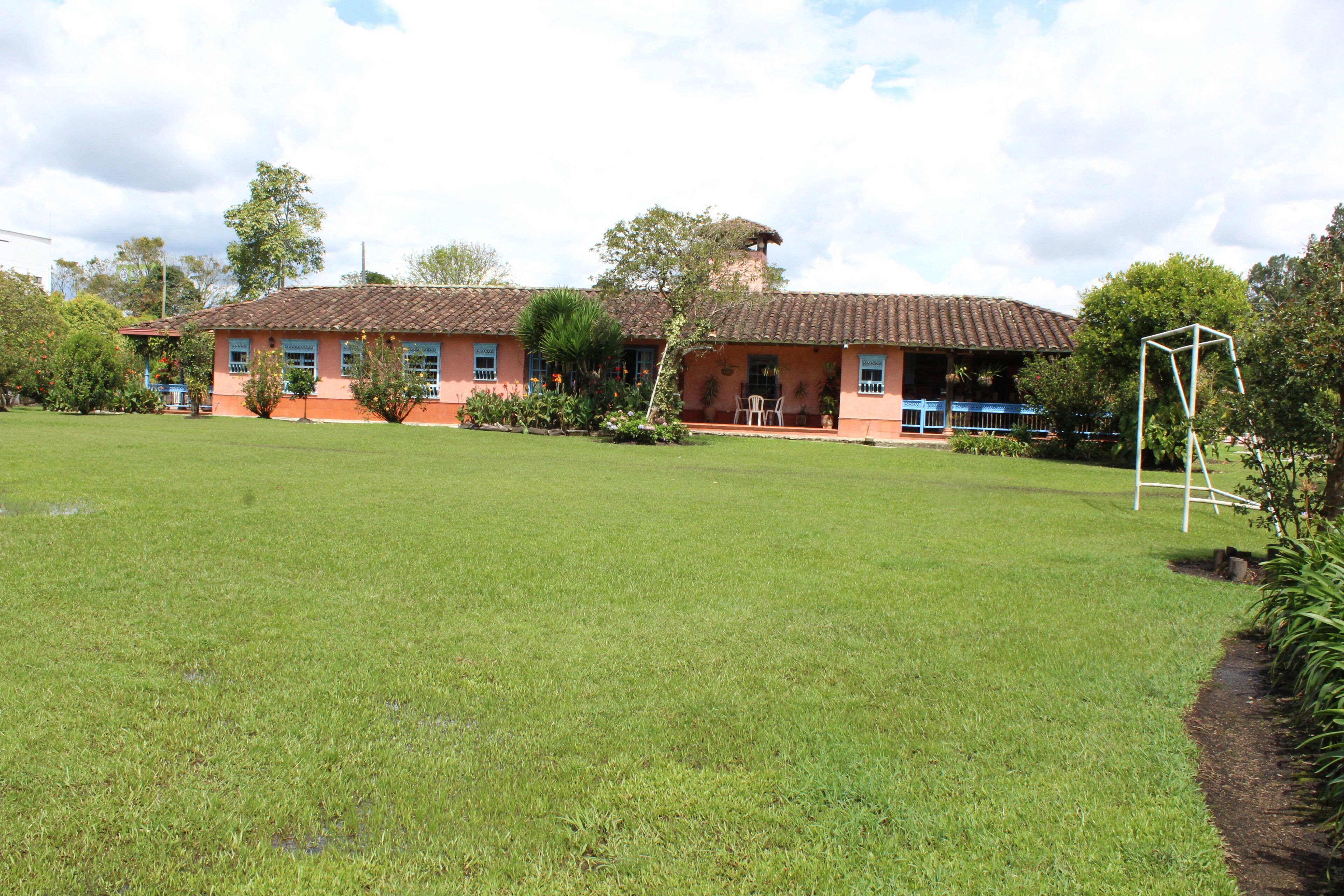 outdoor banquet area
