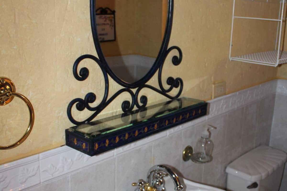 standard room | bathroom | rainfall showerhead, hair dryer, towels