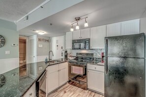 Fridge, microwave, oven, stovetop - Beach getaway Privately owned beach condo at the Palace Resort (Myrtle Beach)