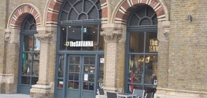 A storefront with the sign 'the SAVANNA'.