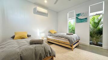 4 habitaciones, wifi, ropa de cama y acceso para silla de ruedas