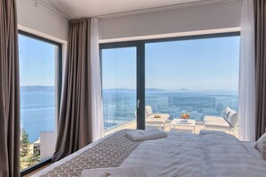 4 bedrooms, desk, iron/ironing board, WiFi - Villa Ateneum with sea view, jacuzzi&infinity pool (Ripenda Kosi)