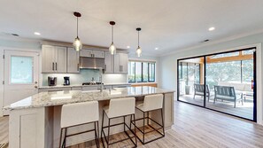Fridge, microwave, oven, stovetop - Beautifully Updated Home with Extraordinary Lagoon and Golf Views! (Hilton Head)