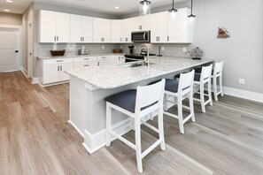 Fridge, microwave, oven, stovetop - Brand New Beach House 5 BR with Heated Private Pool! Beach Bound (Surfside Beach)