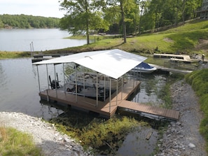 Double slip dock near main body of lake- located in the middle of it all !