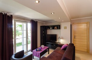 Apartamento (Comfort One-Bedroom Apartment with Te) | Sala de estar | TV