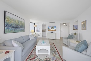 TV - Beachfront Condo | Pool, Tennis & Fitness Center (Marco Island)