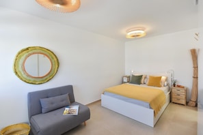 1 bedroom, iron/ironing board, travel crib, free WiFi