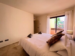 2 bedrooms, bed sheets
