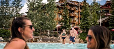 A heated pool