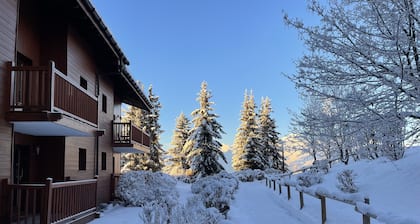 ARCS 1800 APPARTEMENT COSY SKIS AUX PIEDS DANS UN CHALET DE STANDING