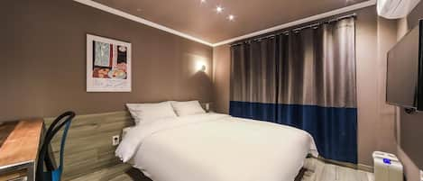 Premium bedding, down duvets, pillow-top beds, free WiFi