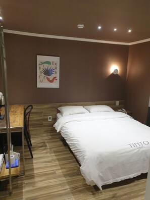 Premium bedding, down duvets, pillow-top beds, free WiFi