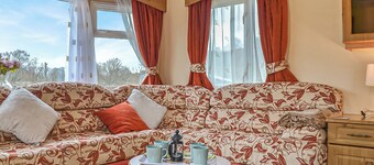 Traditional yet comfortable caravan with one double and one twin.