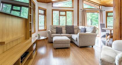 Modern and luxurious lodge.