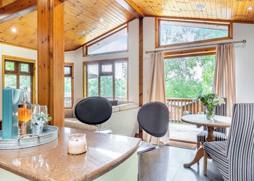 Modern and luxurious lodge.