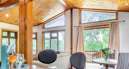 Modern and luxurious lodge.