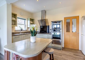 Fridge, oven, stovetop, toaster