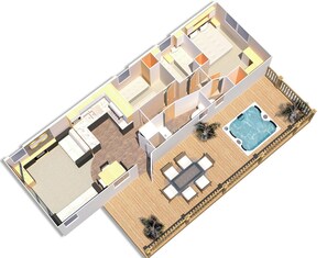 Floor plan - Sunnyvale Teak 3 Plus (Saundersfoot)