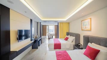 Premier Twin Room, Non Smoking | In-room safe, desk, blackout drapes, free WiFi