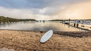Vlak bij het strand