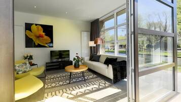 Smart TV y chimenea