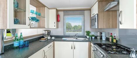 Fridge, oven, stovetop, toaster