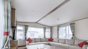 TV - 12ft-wide very comfortable and spacious caravan with one double and two twin. (Roman Bank, Skegness)